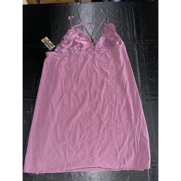 SEVEN TIL MIDNIGHT TRIANGLE CUP CHEMISE TEDDY LINGERIE SIZE 4X NEW - Picture 4 of 4